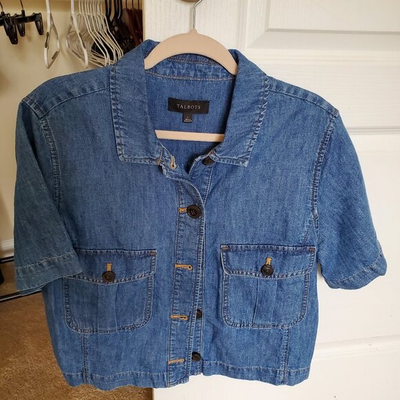 Talbots Short Sleeve Jean Jacket - Picture 1 of 1